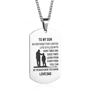 To My SON/DAUGHTER Pendant Necklaces