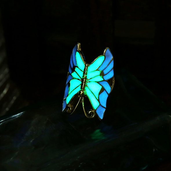 Glow in the Dark Butterfly Ring