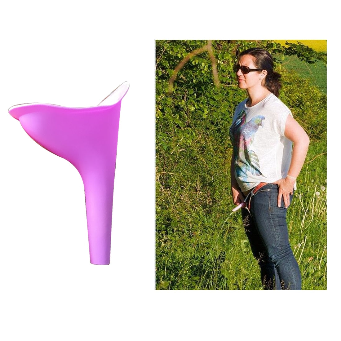Portable Camping Travel Toilet Women Urinal Funnel Device