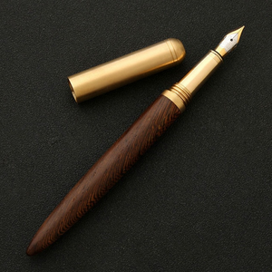 2x Wood Grain Luxury Fountain Pen
