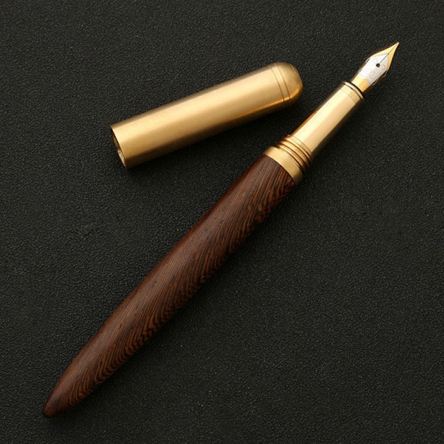 3x Wood Grain Luxury Fountain Pen