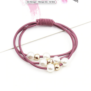 Pearl Elastic Hair Ties/Bracelets (Pack of 3)