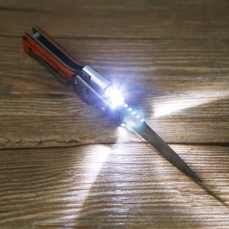 Tactical Rescue Knife With LED LIght
